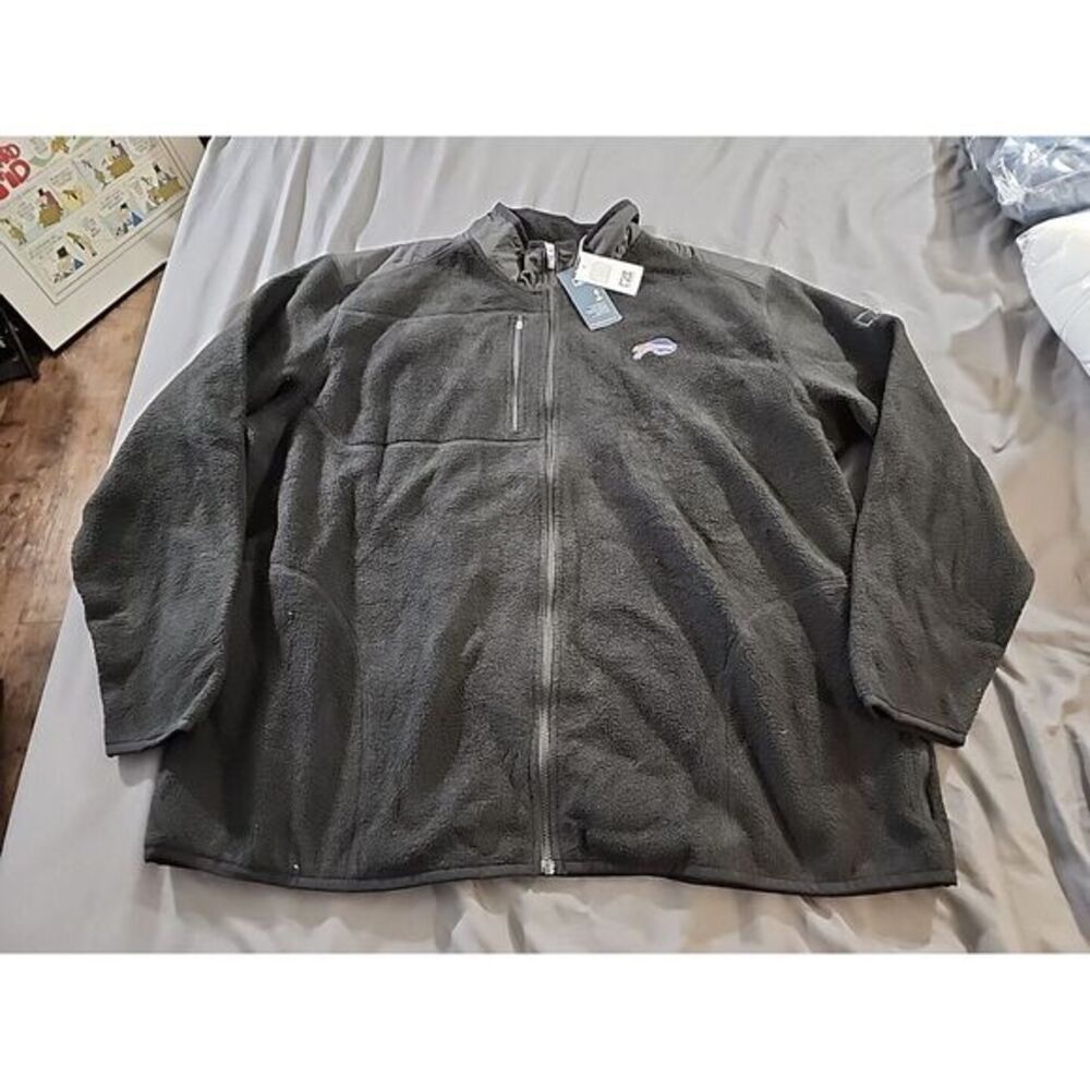 New Men's Buffalo Bills Cutter & Buck XLT Fleece Full Zip Jacket Black